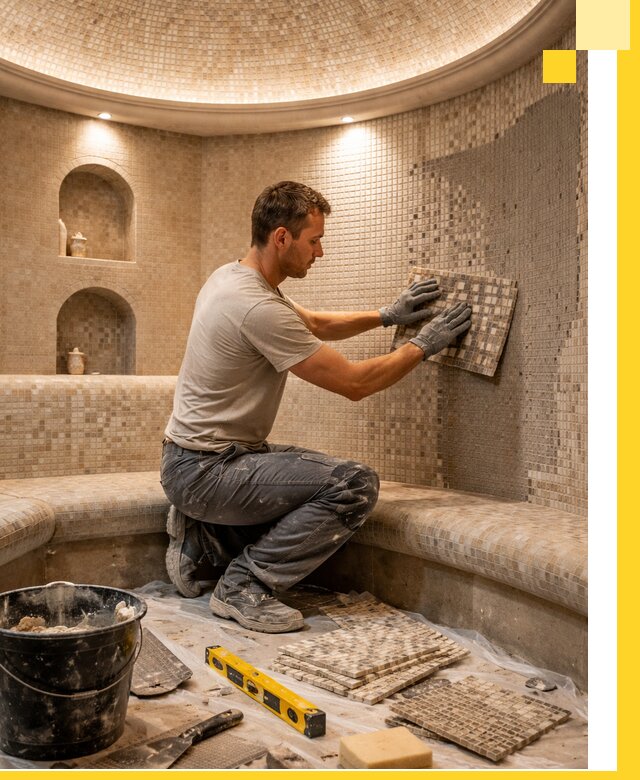 Устройство и монтаж домашнего хамама под ключ в Тобольске