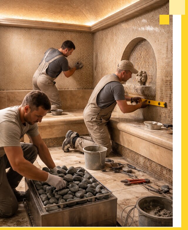 Проектирование и строительство хамама и сауны в Тобольске