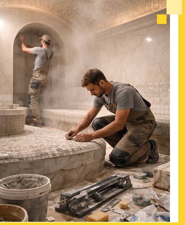 Профессиональный дизайн хамама и SPA под ключ в Тобольске