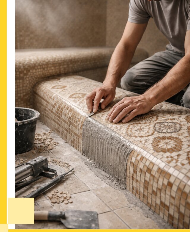 Плитка для хамама под ключ в Тобольске от 3558 р. | ЭриданТбл