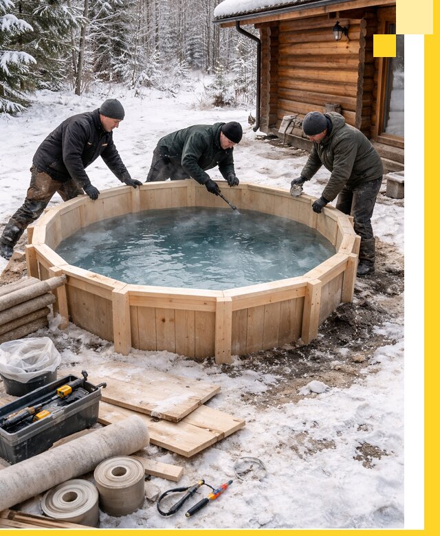 Изготовление и установка ледяных купелей под ключ в Тобольске