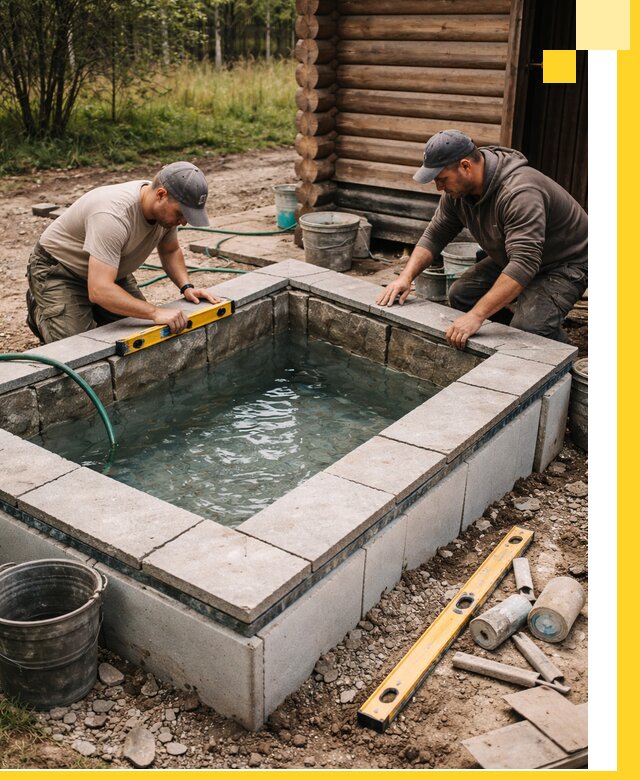 Изготовление и установка холодных купелей под ключ в Тобольске