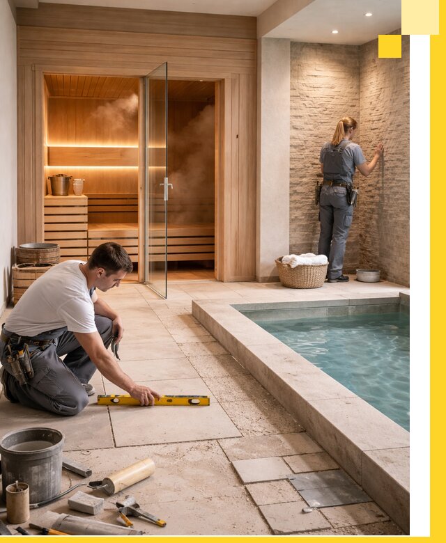 Комплексный дизайн и отделка интерьеров SPA под ключ в Тобольске